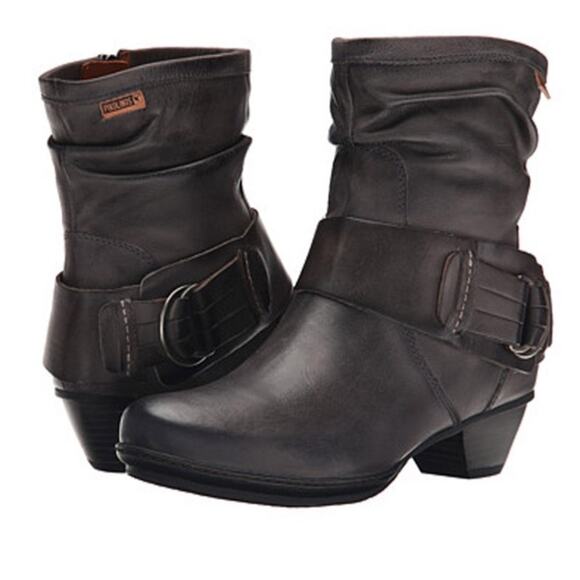 Pikolinos “Brujas” Leather Ankle Boots, Black, Side Zip, Streetwear, Weekend 8.5 - Picture 1 of 13